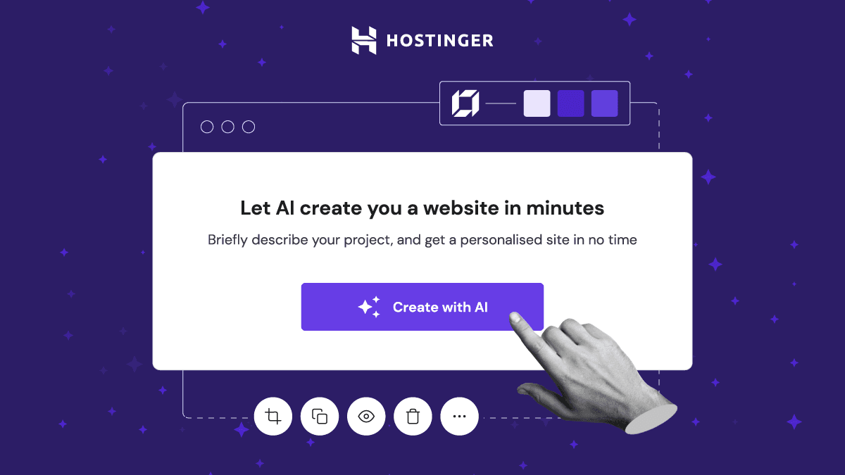 Create your site with AI Hostinger