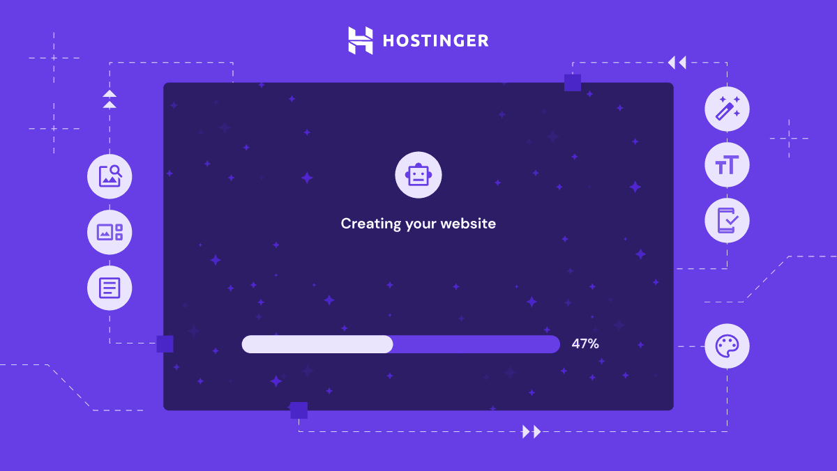 Creating your website progress bar Hostinger